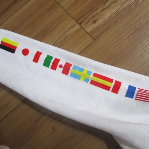 NWT Forever 21 GIRLS White NASA quarter zip crop sweatshirt Hoodie 9/10 - Picture 6 of 16